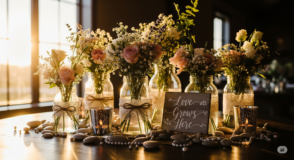 Décoration mariage faite maison : un moyen simple pour faire des économies